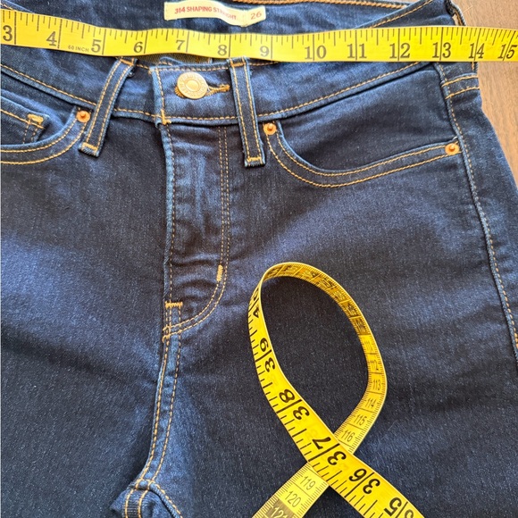 Levi's Women's Dark Blue Straight Pants - Picture 4 of 5